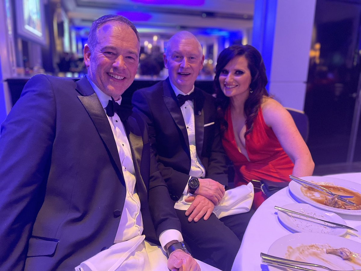 Good to catch up with friends Roger <a href="/RogerJ_01/">Roger Johnson</a> of the telly and Michelle <a href="/liveseybinks/">Michelle Livesey</a>  of the wireless at the Chief Constables spring ball… zero beer for me due to an early start in the morning..
through tragedy friendships are born.
