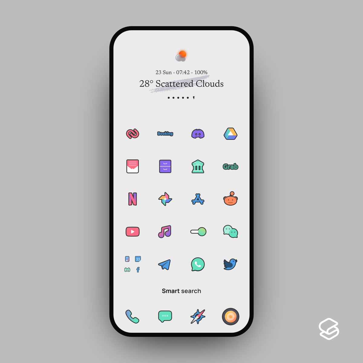 Screen Vibes (@homescreenvibes) on Twitter photo My #SmartLauncher setup.
Liaca Stickers Grey 3.6 icons & wallpaper <a href="/Devy_Design/">Devy_Design</a>
devydesign.gumroad.com
Neat KWGT (edited) <a href="/Abhishek01kr/">Abhishek</a>
play.google.com/store/apps/det…
Weather icons <a href="/apodo_/">Erguillermin</a>
apodo.gumroad.com
Happy Sunday everyone!
#Android #Homescreen #Wallpaper #Widgets #Icons My #SmartLauncher setup.
Liaca Stickers Grey 3.6 icons & wallpaper <a href="/Devy_Design/">Devy_Design</a>
devydesign.gumroad.com
Neat KWGT (edited) <a href="/Abhishek01kr/">Abhishek</a>
play.google.com/store/apps/det…
Weather icons <a href="/apodo_/">Erguillermin</a>
apodo.gumroad.com
Happy Sunday everyone!
#Android #Homescreen #Wallpaper #Widgets #Icons