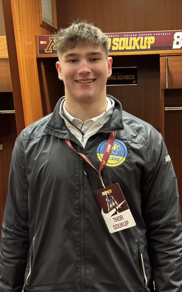 Thor Soukup (@thor_soukup) on Twitter photo Had a great time <a href="/GopherFootball/">Minnesota Football</a> Junior Day!! Loved getting on campus and learning about the program!! <a href="/CoachKOHara/">Keegan O'Hara</a> <a href="/CoachHarbaugh/">Greg Harbaugh, Jr.</a> <a href="/Shakes_Gophers/">John Schaekel</a> <a href="/CoachKoehler/">Eric Koehler</a> <a href="/Coach_Fleck/">P.J. Fleck</a> <a href="/QBMotion_MW/">QBMotion Midwest</a> <a href="/FootballWayzata/">Wayzata Football</a> <a href="/CoachLBrown/">Lambert Brown</a> <a href="/T_morg2/">Tanner Morgan</a> <a href="/ColeStenstrom/">Cole Stenstrom</a> <a href="/612Qs/">612 Quarterbacks</a> <a href="/AllenTrieu/">Allen Trieu</a> Had a great time <a href="/GopherFootball/">Minnesota Football</a> Junior Day!! Loved getting on campus and learning about the program!! <a href="/CoachKOHara/">Keegan O'Hara</a> <a href="/CoachHarbaugh/">Greg Harbaugh, Jr.</a> <a href="/Shakes_Gophers/">John Schaekel</a> <a href="/CoachKoehler/">Eric Koehler</a> <a href="/Coach_Fleck/">P.J. Fleck</a> <a href="/QBMotion_MW/">QBMotion Midwest</a> <a href="/FootballWayzata/">Wayzata Football</a> <a href="/CoachLBrown/">Lambert Brown</a> <a href="/T_morg2/">Tanner Morgan</a> <a href="/ColeStenstrom/">Cole Stenstrom</a> <a href="/612Qs/">612 Quarterbacks</a> <a href="/AllenTrieu/">Allen Trieu</a>