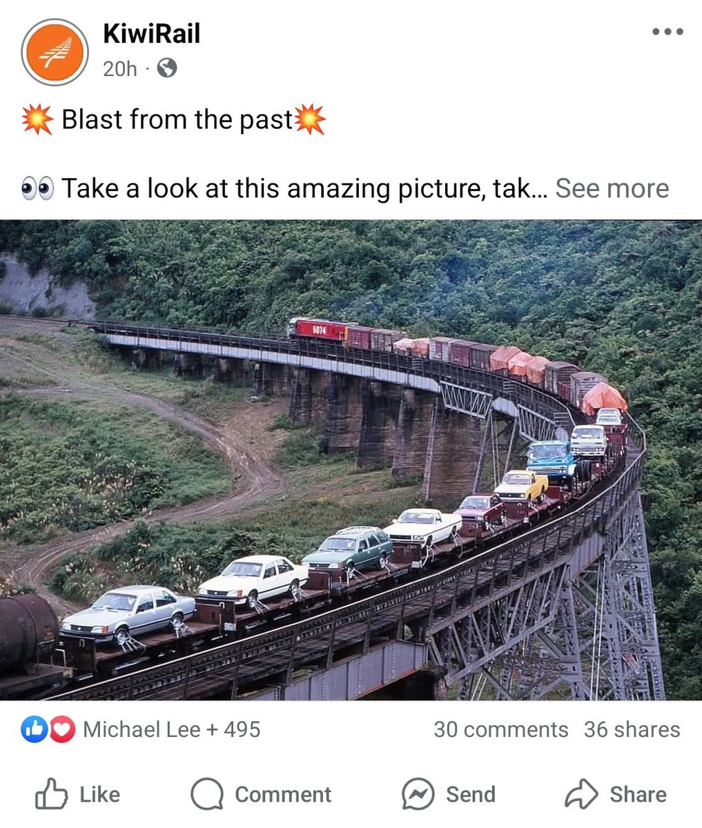 KiwiRails "blast from the past" get more and more absurd. KiwiRail exited the profitable car transport market in 2014, because it didn't fit the container-only strategy dreamt up by the government appointed board. Net result: rail freight has decreased further. Stupidity.