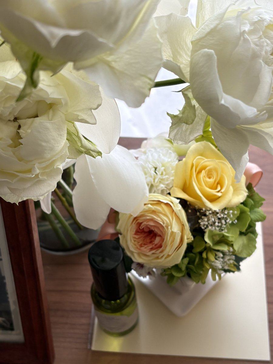 いただいたお花たちどんどん増えるよ！