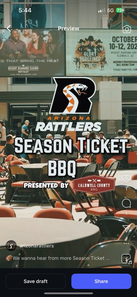 ArizonaRattlers's tweet photo. ๐We wanna hear from more Season Ticket Holders! How long have you been STH?
Thank you fans for coming out and always showing love and support to your Arizona Rattlers๐ซถ We can't wait to have you all back in the Snake Pit๐ #9thMan #seasontickets #Arizona #Rattlers https://t.co/iOjyzm5Wl1
