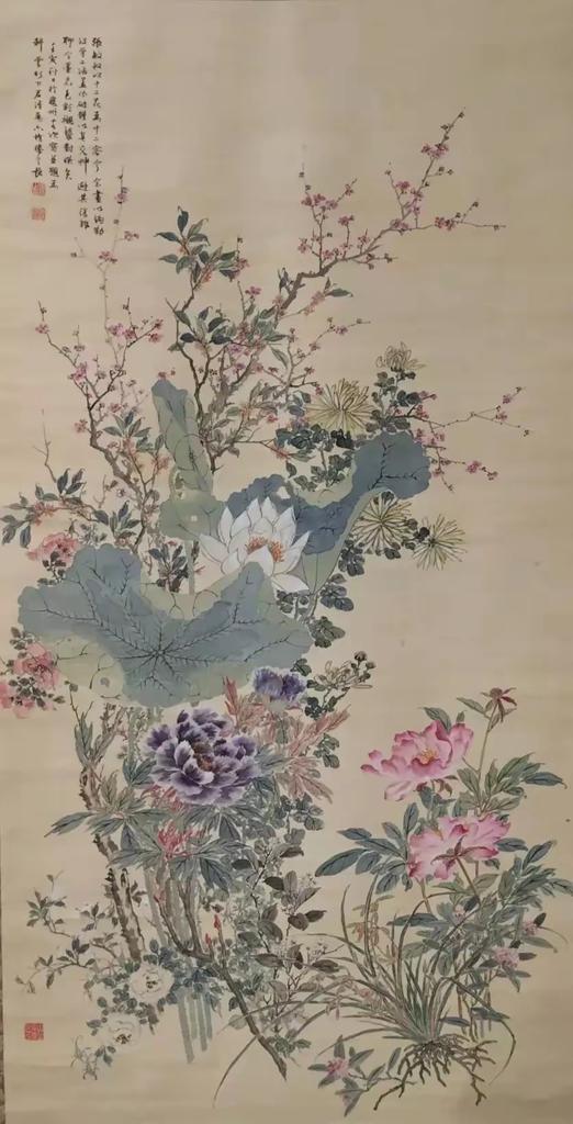 《名花十二客》日本 杉溪六桥（ 1865-1934）