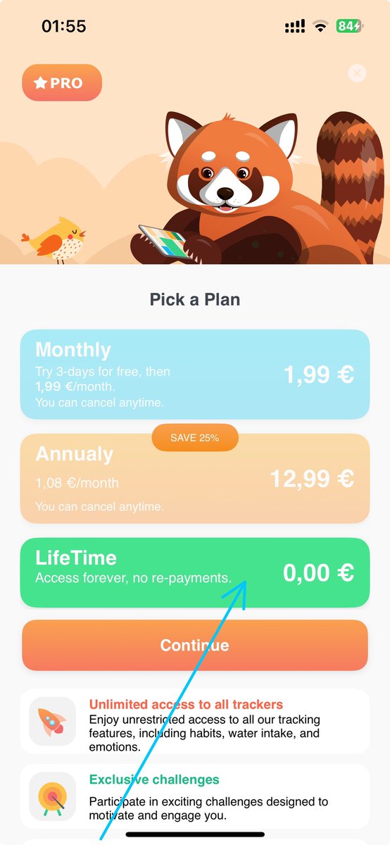 rul_ot_velika's tweet image. С 23.03 по 26.03 Панду можно забрать бесплатно на всю жизнь
Лайки и репосты приветствуются
Если хотите поддержать меня, то можете оставить положительный отзыв в App Store
apps.apple.com/rs/app/habit-t…