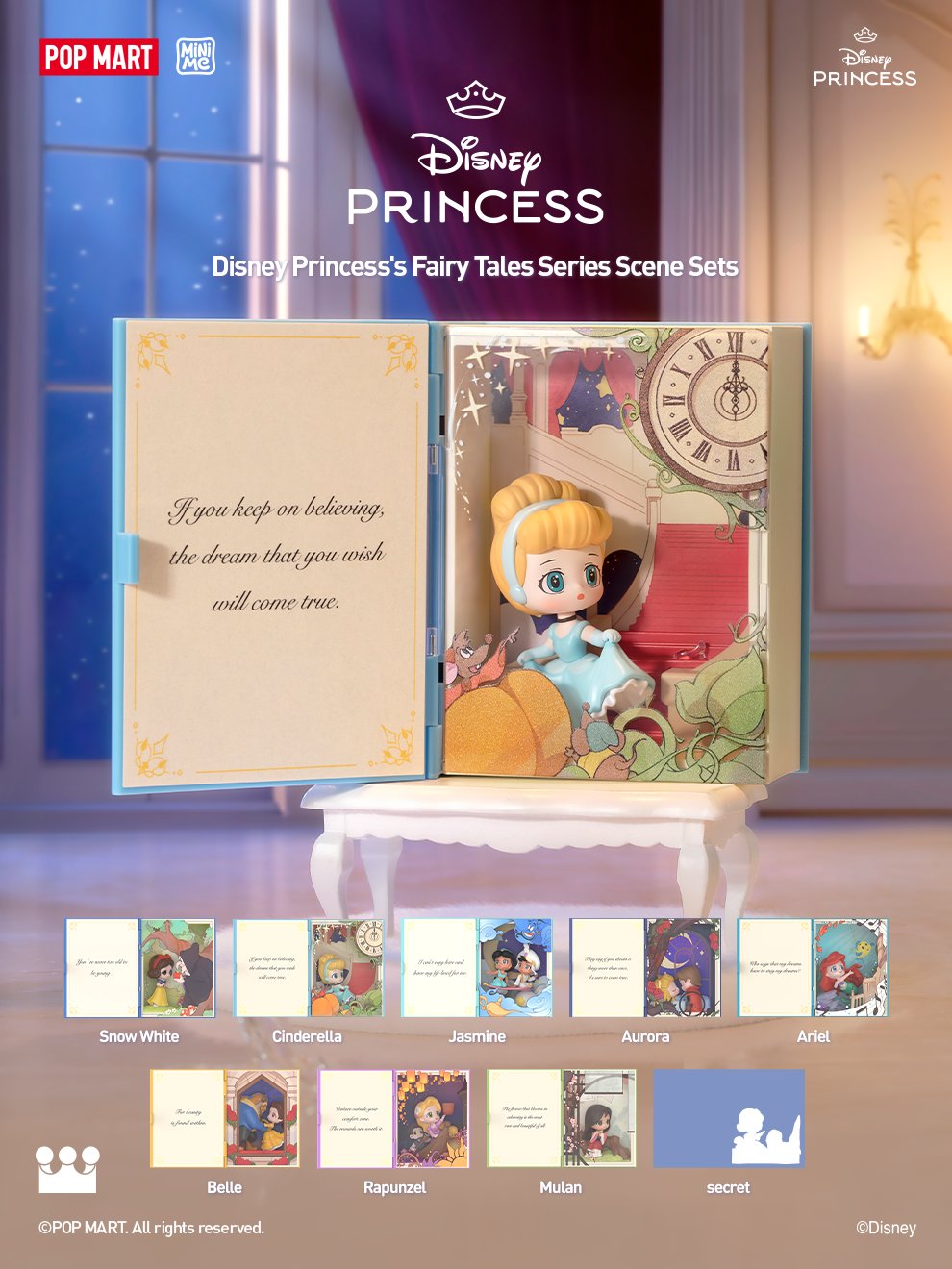 POP MART Disney Princess Fairy Tale Friendship Series Blind
