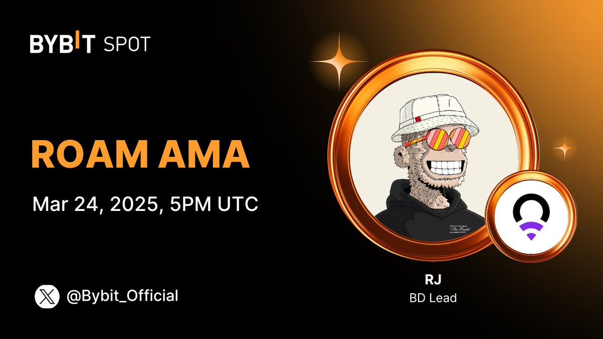 🔥 Time to Learn More About ROAM 🔥

 📆 Join our X Spaces AMA on Mar 24, 2025, 5PM UTC  

🎁 Stand a chance to share a 250 $USDT Bonus prize pool! 

👉 Register here i.bybit.com/1ycabUlc