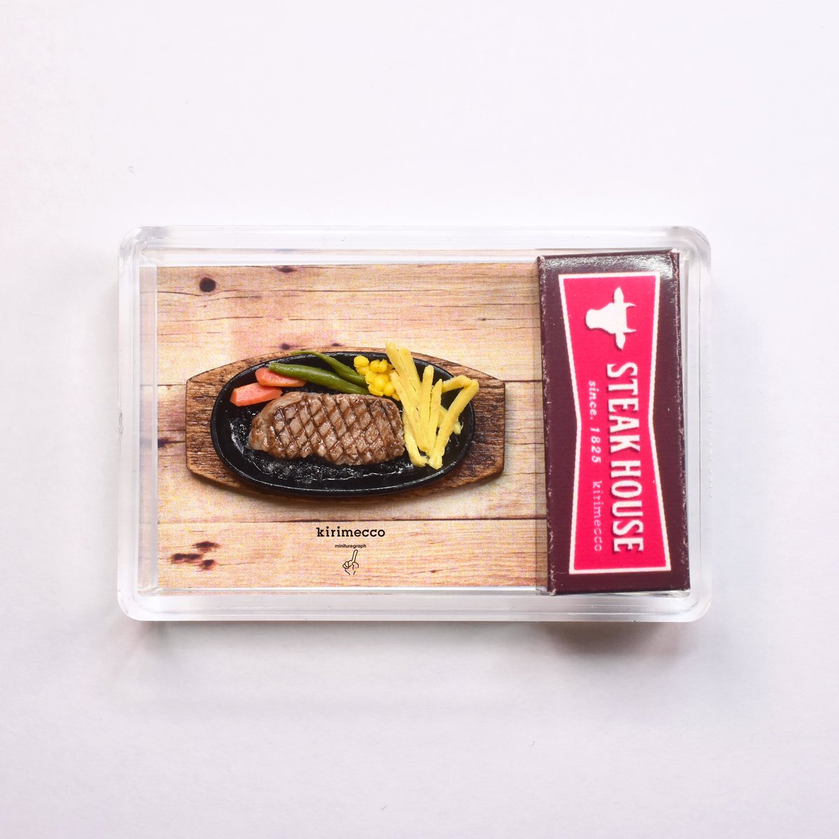 鉄板プレートでジュージュー焼いたサーロインステーキ🥩👩🏻‍🍳

《#ミニチュア極小技巧展2025》
kirimecco 出展いたします☺️

2025年3月29日(土)3月30日(日)
場所:ハートンホテル心斎橋別館2F

当日は会場とオンライン（minne）にて販売作品も予定しています。

#ミニチュア極小技巧展
#ミニチュア