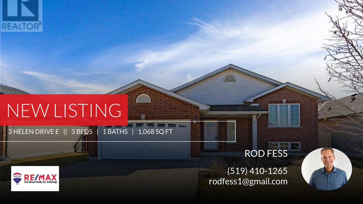 Take a look at this new listing in Hagersville! Click below for more information and tag anyone who might be interested!

Rod Fess 
519-410-1265

RE/MAX Erie Shores Realty Inc
Haldimand/Norfolk homeforsale.at/3_HELEN_DRIVE_…