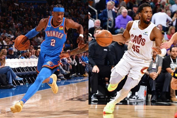NBA's tweet photo. THUNDER, CAVALIERS & THE RACE TO 60 WINS

The Thunder and Cavs have led their respective conferences for months:

- Cleveland has sat atop the East since Oct. 30 (4 months, 20 days)
- OKC has held 1st in the West since Nov. 25 (3 months, 25 days)

But they always had each other to measure themselves against. From their two head-to-head matchups in January (which they split) to being the first to 40 and 50 wins, the first to clinch a Playoff berth and the first to clinch the top seed in their conference.

One race that is still in play: which team will finish with the top record in the NBA and have home-court advantage throughout the #NBAPlayoffs presented by Google.

After Friday night, the Thunder (58 wins) have a two-game lead on the Cavs (56 wins) as they moved within two wins of their first 60-win season in OKC history.