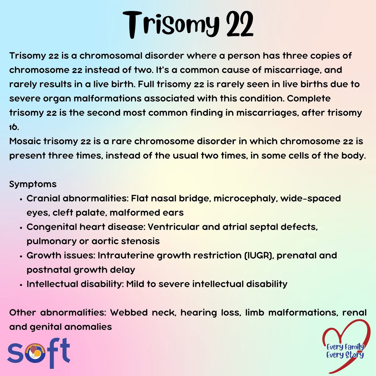 SOFT Trisomy 18 & 13 tweet media