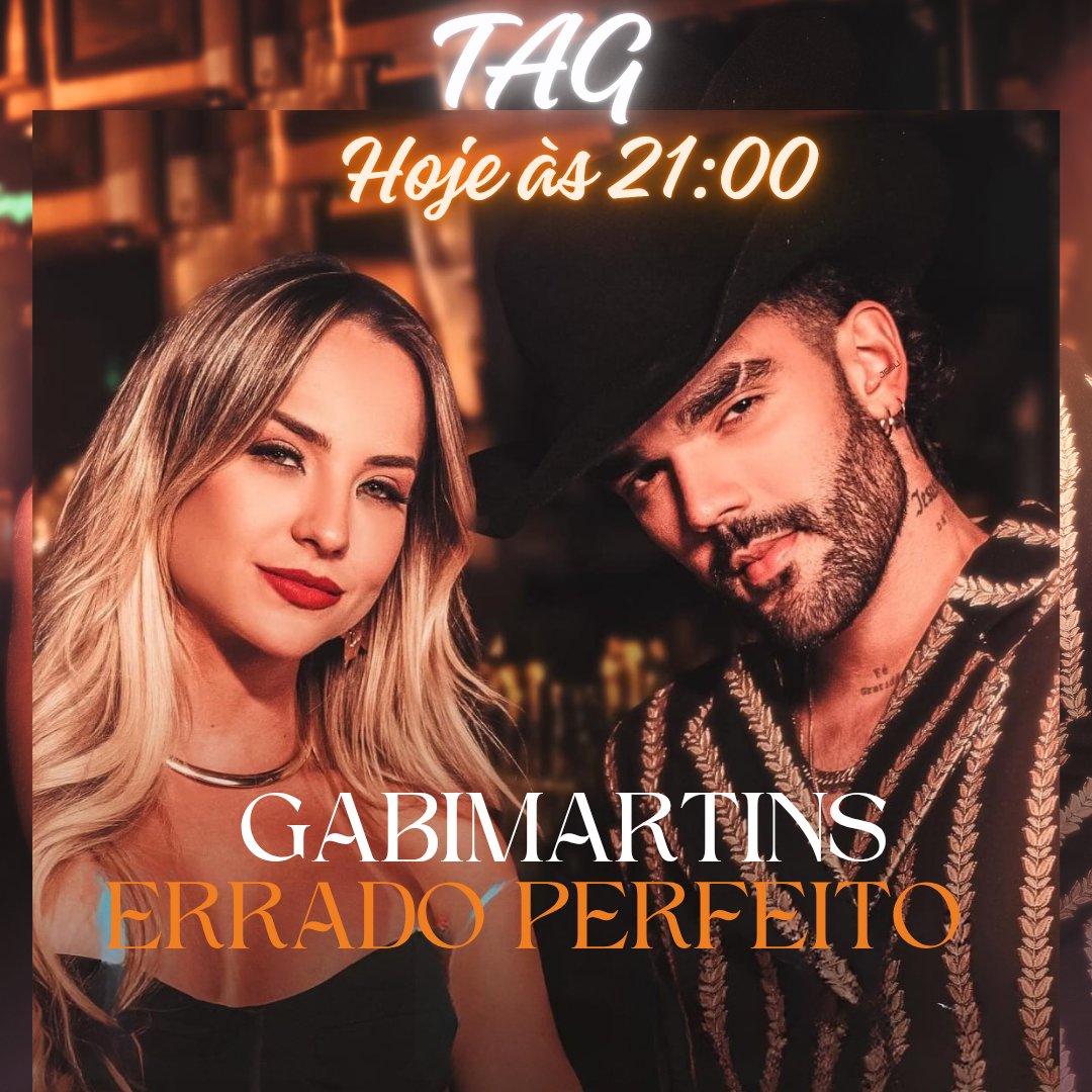 centraldagabi's tweet image. Se liga na nossa agenda da Semana!👀
Hoje tem TAG às 21:00, contamos com vocês. 

#gabimartins #centralgabimartins #lançamentos #musica #luanpereiracantor #erradoperfeito
