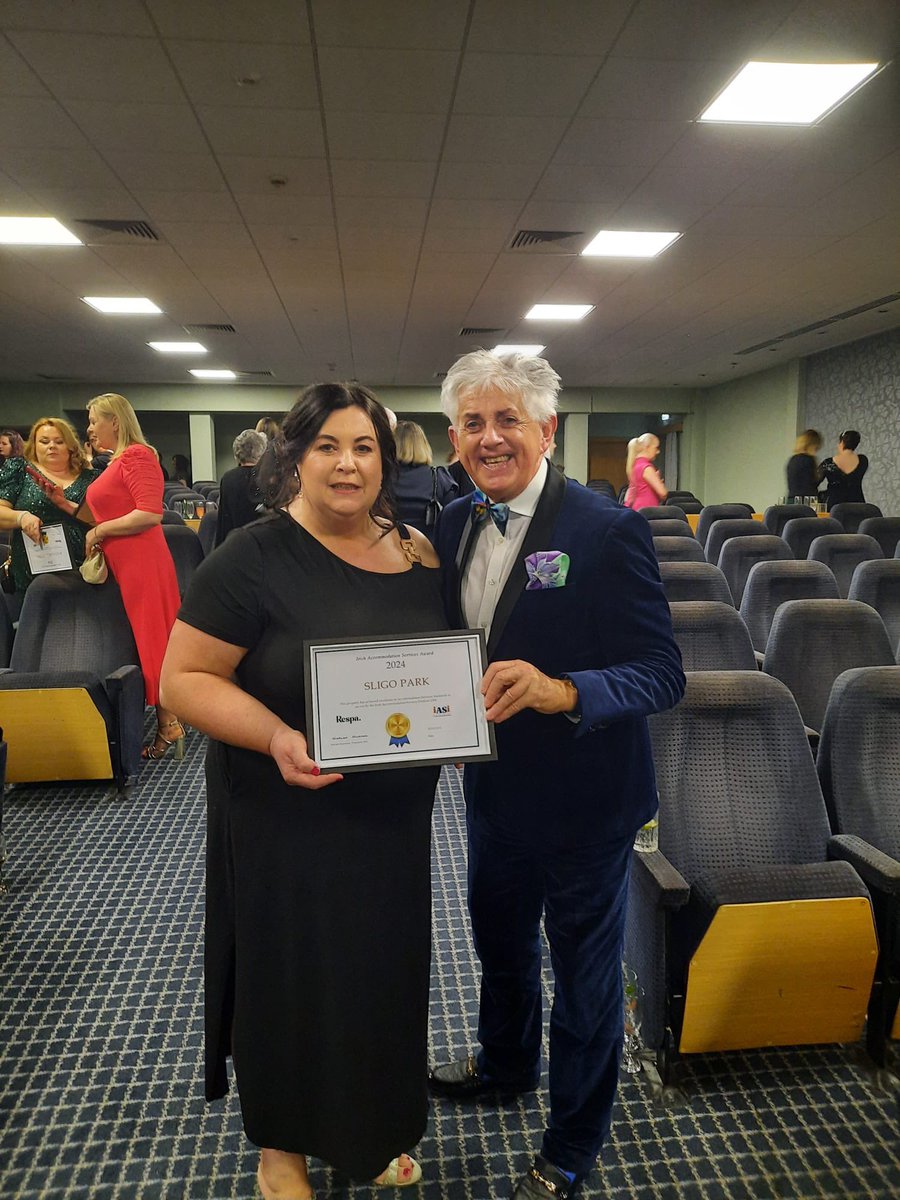 Congratulations to Anne Conlon and our  amazing Accommodation Team on winning the Gold medal award this evening. Your hard work, dedication, and high standards truly shine 
#IASIConference2025 #TeamSligoPark #AccommodationExcellence #BestOfLuck
