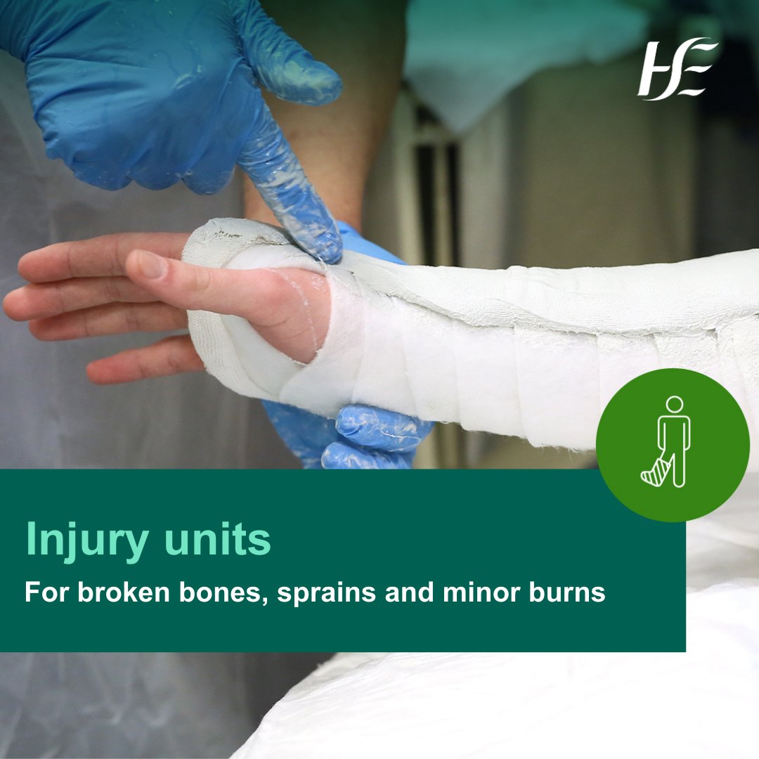 Injury units treat recent injuries (less than 6 weeks old) that are not life-threatening and unlikely to need admission to hospital.

Injury units can treat:
  ➡️ broken bones, sprains and strains, from knees to toes
  ➡️ broken bones, sprains and strains, from collarbone to