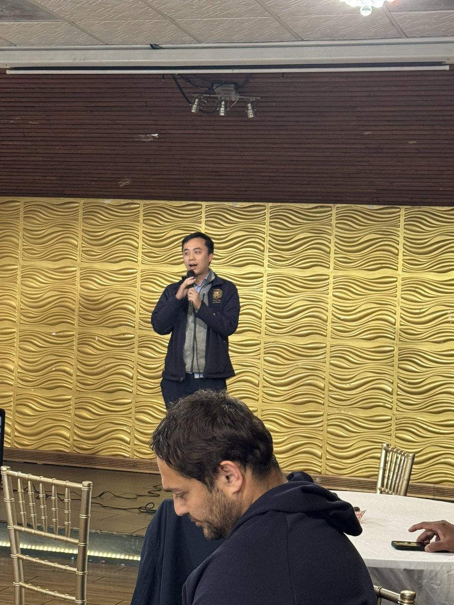 .@aliyachisti and I made the journey down to Santa Clara for the Muslim American Alliance Iftar where we networked with other Bay Area Muslims &amp; heard from Senator Aisha Wahab, Assemblymember <a href="/alex_lee/">Alex Lee 李天明 (votealexlee.bsky.social)</a>, and Council member Kevin Park (Santa Clara).
