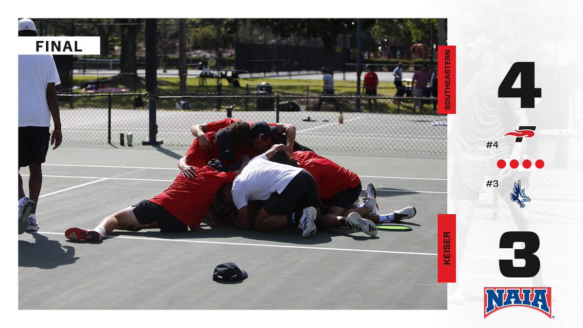 SEU Fire Tennis (@seufiretennis) on Twitter photo FINAL!!!
DOWN GOES #3 KEISER!!! The Fire win four singles matches, and captain Diego Menendez wins the clincher in three!!
With the win, the #4 Fire claim the programs first win over the Seahawks and advance to 10-0 on the season!!!
#FuelTheFire🔥🔥 <a href="/SunConference/">The Sun Conference</a> FINAL!!!
DOWN GOES #3 KEISER!!! The Fire win four singles matches, and captain Diego Menendez wins the clincher in three!!
With the win, the #4 Fire claim the programs first win over the Seahawks and advance to 10-0 on the season!!!
#FuelTheFire🔥🔥 <a href="/SunConference/">The Sun Conference</a>