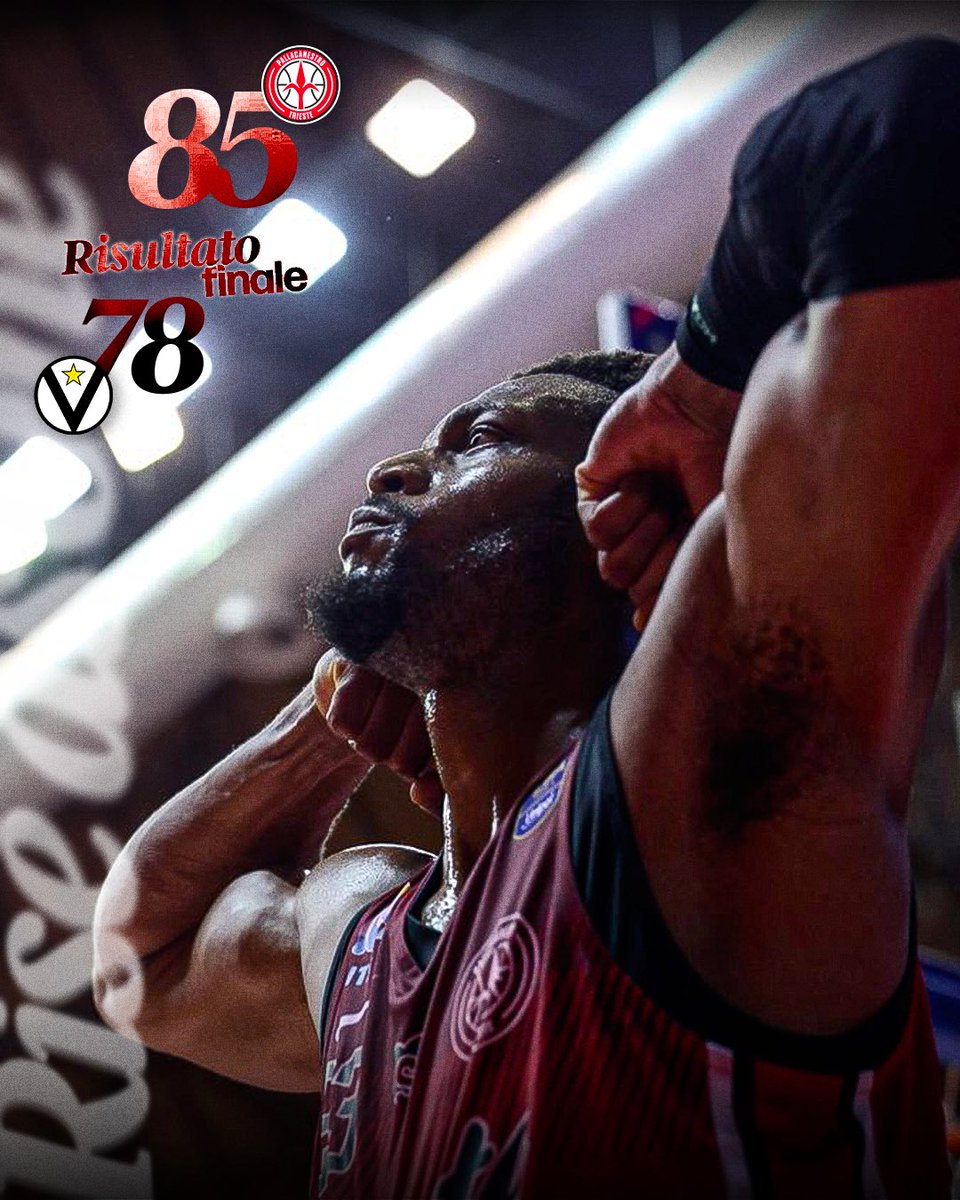 PallTrieste's tweet photo. 🏁 LA RISPOSTA DI TRIESTE!!! ⁣
⁣
I biancorossi tornano alla vittoria in una sfida spettacolare in cui è rimasta aggrappata alla Virtus per poi superarla nei minuti finali.⁣ GRAZIE RAGAZZI, SIETE GIGANTESCHI!!!!⁣⁣
⁣
#PallacanestroTrieste #RiseAsOne https://t.co/pKD9A794Av