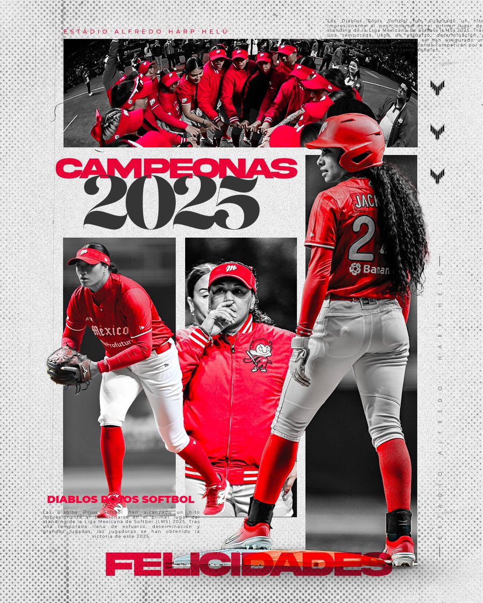 Estadio Alfredo Harp Helú (@harpestadio) on Twitter photo Orgullosos de su gran temporada y primer campeonato en casa. 🏟️🫶🏼
¡Felicidades <a href="/DiablosFem/">Diablos Rojos Femenil</a>! 👹🤘🏼 Orgullosos de su gran temporada y primer campeonato en casa. 🏟️🫶🏼
¡Felicidades <a href="/DiablosFem/">Diablos Rojos Femenil</a>! 👹🤘🏼