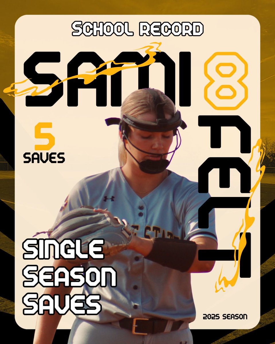 WSCWildcatSB's tweet photo. 🚨𝐍𝐄𝐖 𝐒𝐂𝐇𝐎𝐎𝐋 𝐑𝐄𝐂𝐎𝐑𝐃🚨

With today’s win, Sami Felt becomes WSC’s single-season saves record holder 🤯

Congratulations Sami!

#GoCats https://t.co/1460vNl2wO