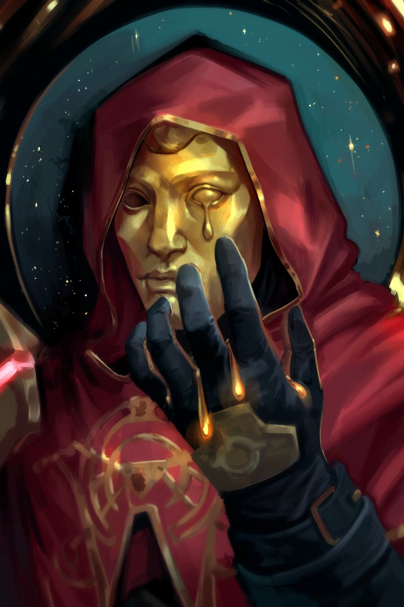 turntailart's tweet image. wanted to paint the sickest skin in Marvel Rivals (Adam Warlock &quot;Blood Soul&quot;)