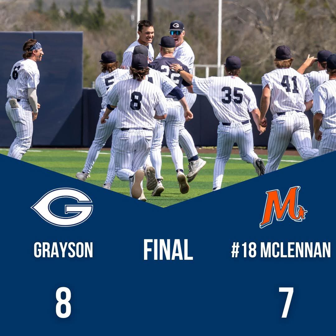 GAME 1 WALK-OFF WINNERS!!!! #GWAY 

-Boston Lee: pinch hit game winning RBI
-Caleb Hoover: 2-3, 2-2B, 2 RBI
-Nik Sanders: 3-4, 2-2B
-JT Cienega: 2-3
-Sloan Barrett: 2-4, 2B