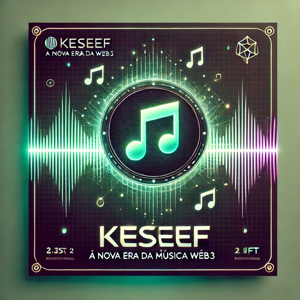 O que é o Keseef?
👀 Conheça o protocolo que está restruturando a indústria da música com #Web3, #NFTs e #DeFi.
Se você acredita que artista e fã merecem mais — essa revolução é pra você.

🎧 #Streaming
🪙 #Music NFTs
📈 Renda com #royalties
🔗 #blockchain e #smartcontract