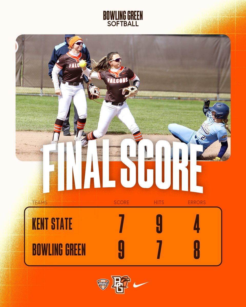 BGSU downs the Flashes on Sunday to complete the series sweep! 🧹🧹🧹

#ayziggy 🧡🤎