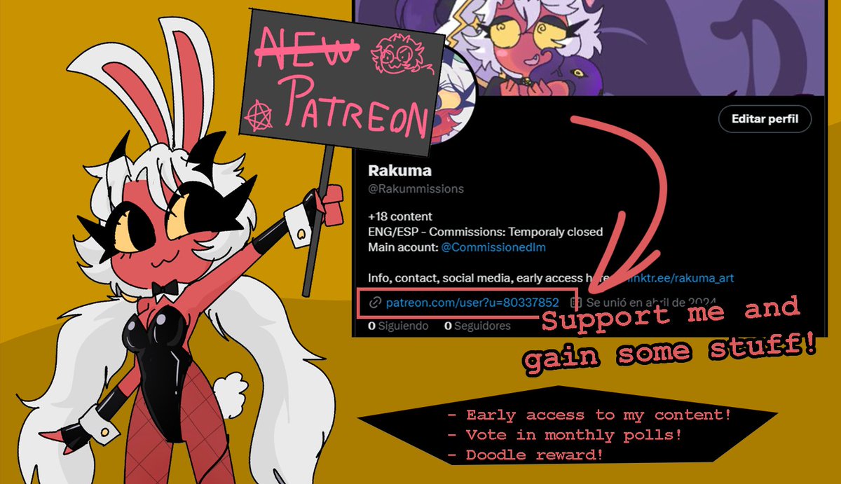 Rakummissions's tweet photo. All I can do just here!
Slots, TOS and info you know where 💖

Sketch Folder: https://t.co/epJfuETehF
YCH Folder: https://t.co/IlEEVfXMa4 https://t.co/Hq9Jp1Sgt2