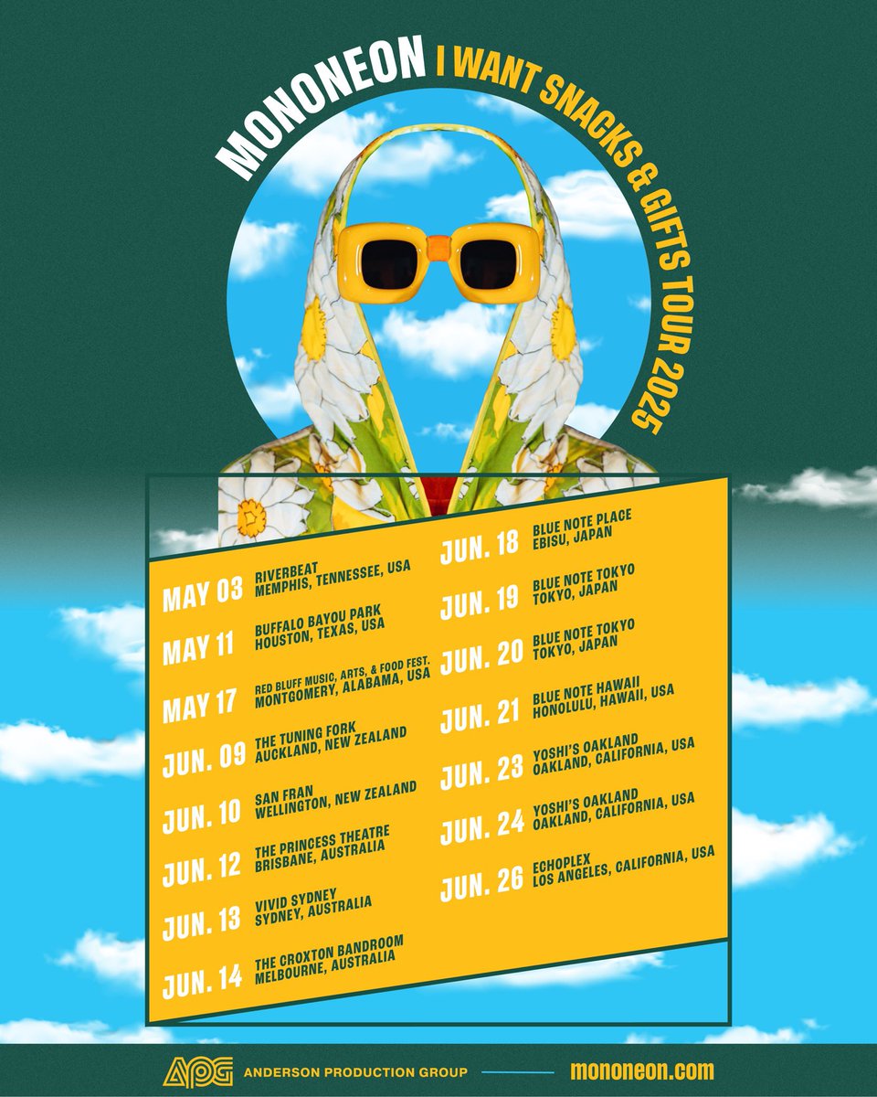 I WANT SNACKS &amp; GIFTS TOUR 2025…

- MonoNeon