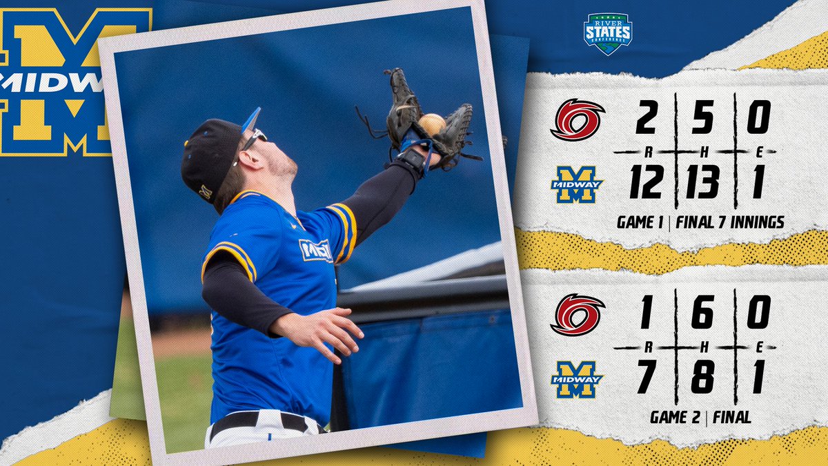 🚨 EAGLES WIN 🚨

<a href="/MidwayUBaseball/">Midway University Eagles Baseball</a> earned a pair of wins to complete the series against Rio Grande.

They are back on the field Tuesday against Thomas More University at Tracy Farmer-Don Ball Stadium.
 
#GoMidwayEagles #EagleNation #EagleEmpire