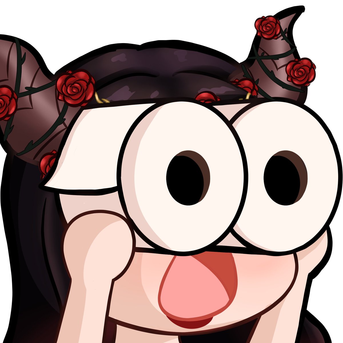 ❔Whats she looking at? Wrong answers only....

Drawing my wifey because I love her and I love usin' her silly lil emotes 💕
🎨: me!
👤: @/melrosee