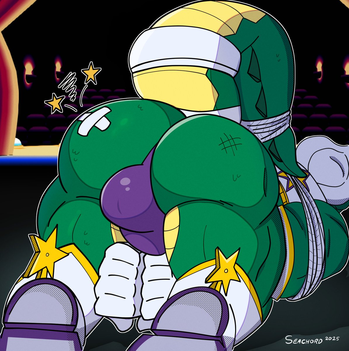 Told myself I'd take a break from Kings of Hell fanart, but the love for Agares and his stupid giant ass was too strong 😔

#kingsofhell #furry