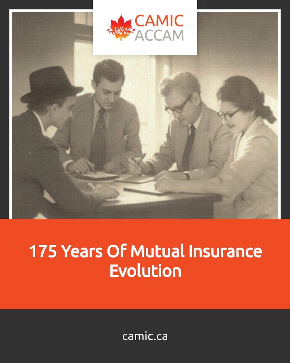 Discover Canada's mutual insurance legacy of community, resilience, and innovation over 175 years. Uncover the rich history of mutuality. 

 Read the full article here: camic.ca/evolution-mutu… 

 #MutualInsurance,#CanadaHistory,#CAMIC