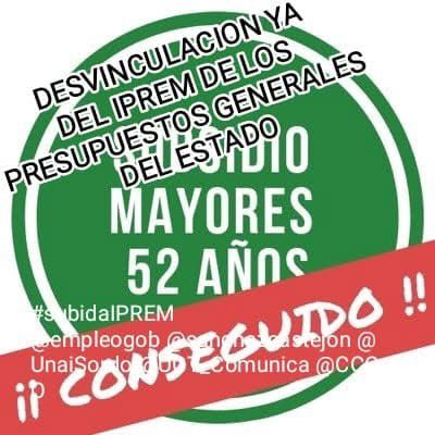 Subsidio mayores 52-55 años tweet media