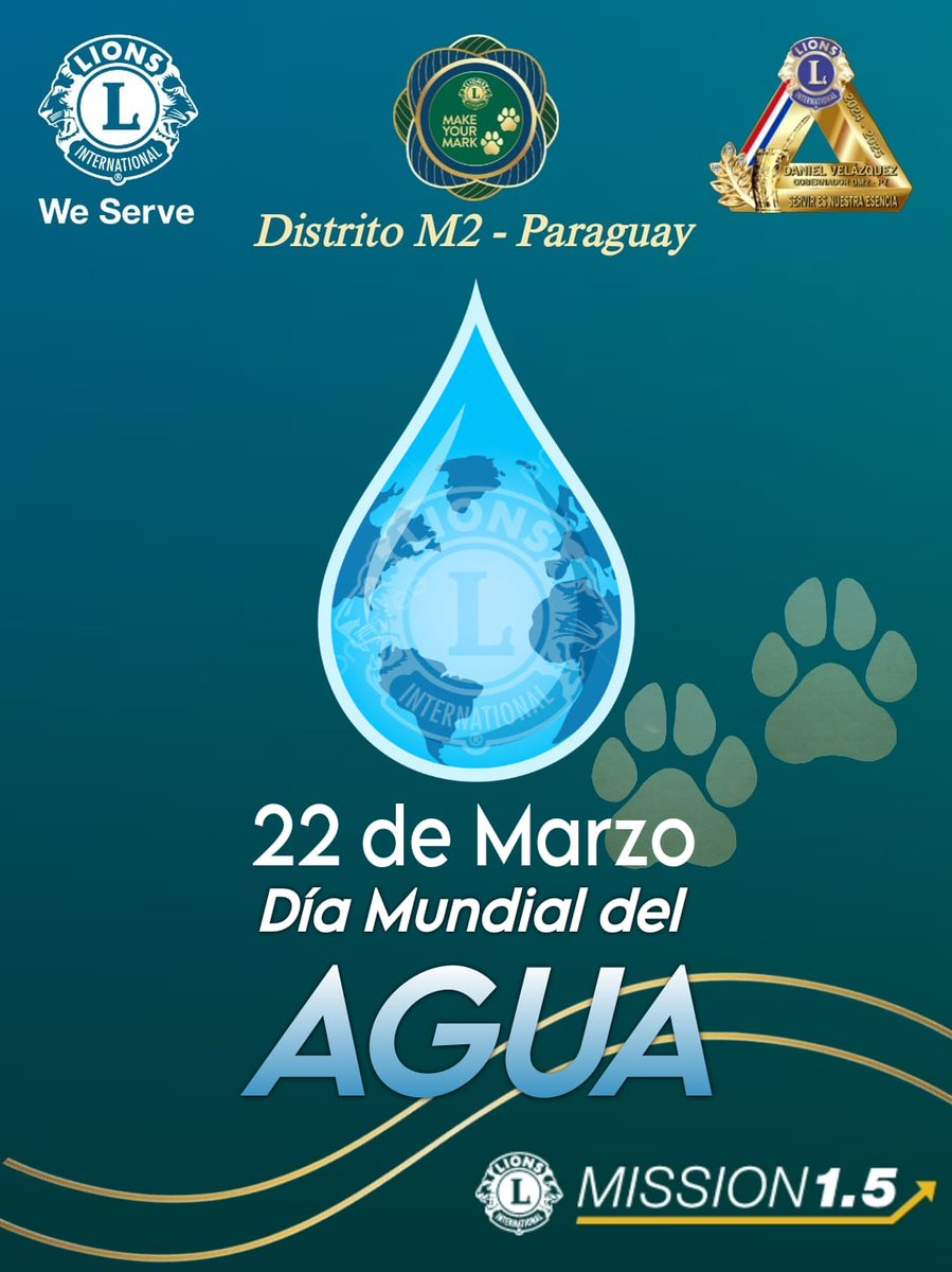 Club Leones Bernardino Caballero (@clubleonesbcaba) on Twitter photo Hoy se celebra el día Mundial del agua. Como Leones tenenos la obligación de cuidar esta fuente de vida!! <a href="/lionsclubs/">Lions International</a> #WESERVE Hoy se celebra el día Mundial del agua. Como Leones tenenos la obligación de cuidar esta fuente de vida!! <a href="/lionsclubs/">Lions International</a> #WESERVE