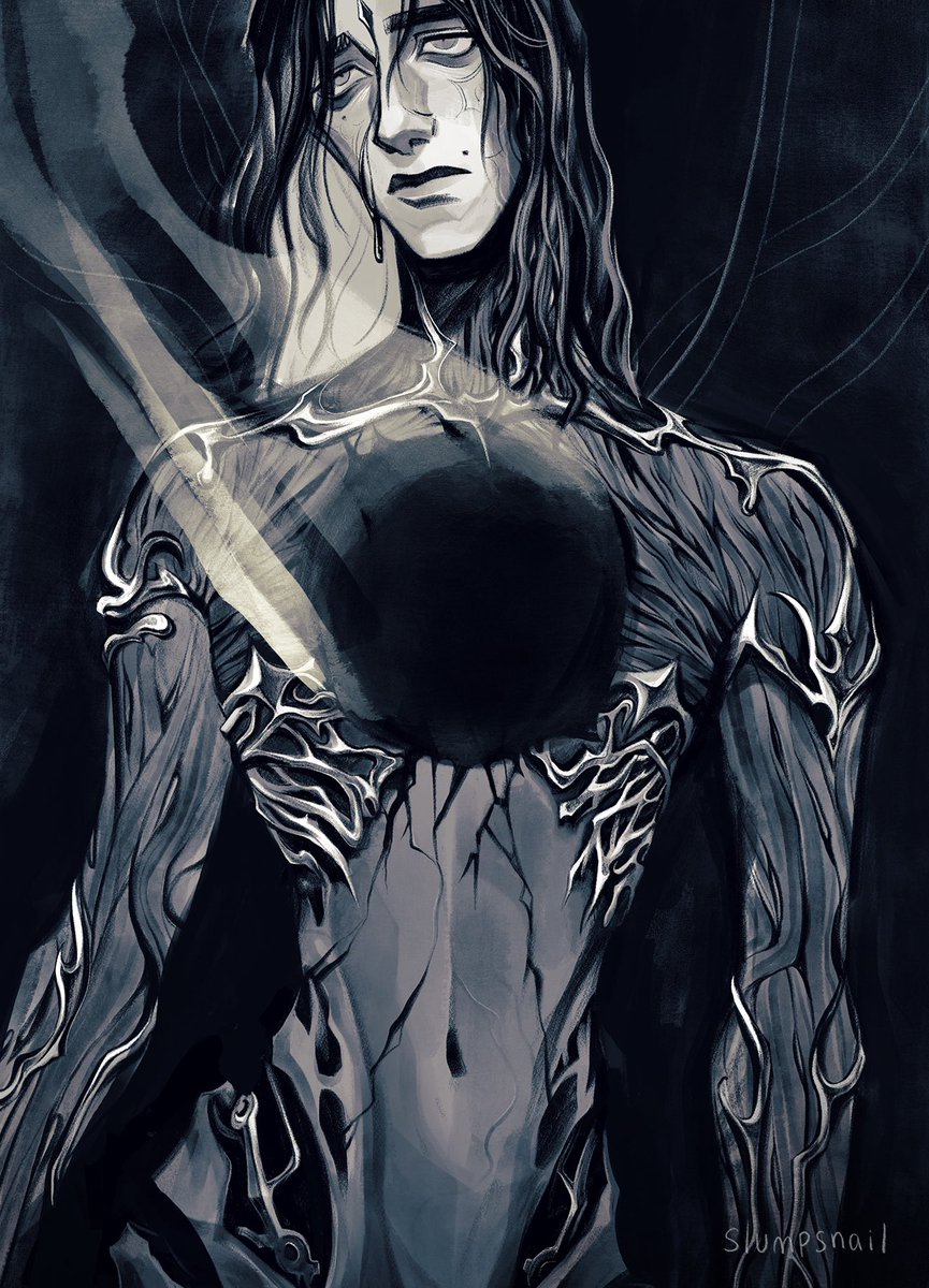 slumpsnail's tweet photo. Light mechanical gore for thee last day of #darkjayvikweek Viktor didn't make it to his next evolution sorry babe https://t.co/q2WTUoS7er