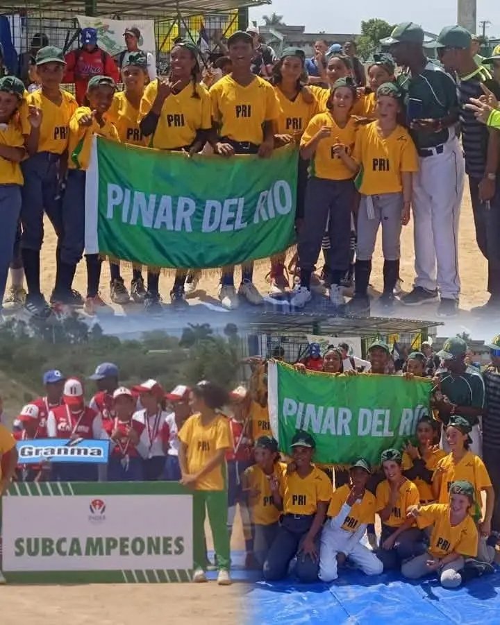 Muchas felicidades equipo de softbol femenino en la categoría 11-12 años que por tercera ocasión se coronan campeonas nacionales. 
#PinarXNuevasVictorias 
#UJCdeCuba 
#SiempreJoven
#JuvenilMartiano ❤️🇨🇺