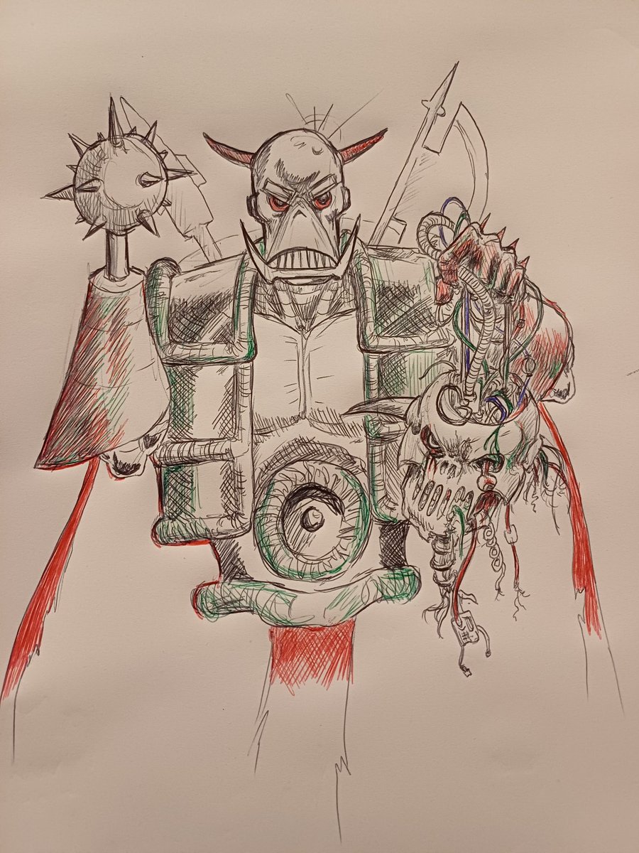ballie34's tweet photo. A little late but this is my official draw deaths head day pic
I'll call this one "The Death of Deaths Head II by Deaths Head, Yes?"
#DrawDeathsHeadDay https://t.co/R5nXf9H7Kb