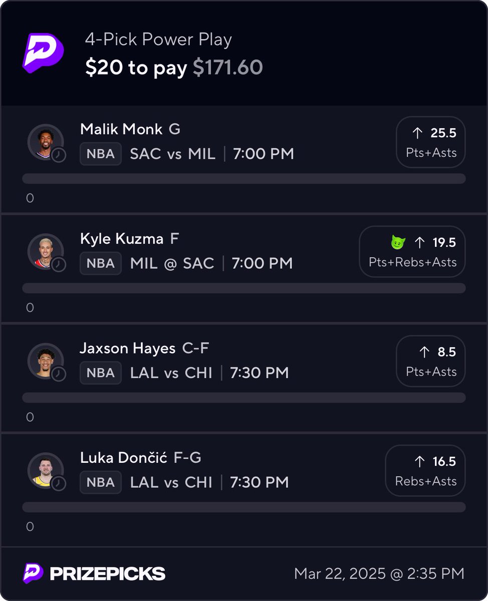 RS3Props's tweet image. Payout Boost 🤞🏽

#GamblingX | #PrizePicks | #nba | #nbaprizepicks | #Underdog 

prizepicks.onelink.me/gCQS/shareEntr…