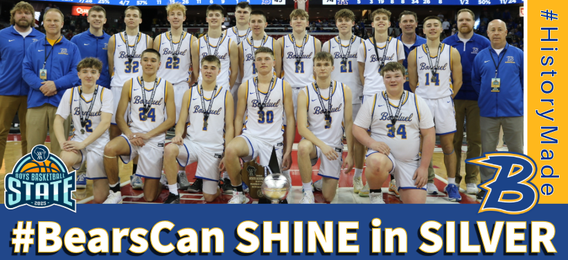 BonduelBears's tweet photo. Thanks #BonduelBears. You UNITED a COMMUNITY! This Silver Ball shines even brighter because we UNLEASHED something greater than a game—an experience few ever know. CELEBRATION DEETS below. Let's #PackTheGym &amp; #JoinTheUproar 4 our #2025 #HistoryMade team. #BearsCan Shine in Silver https://t.co/1JAqFxgPks