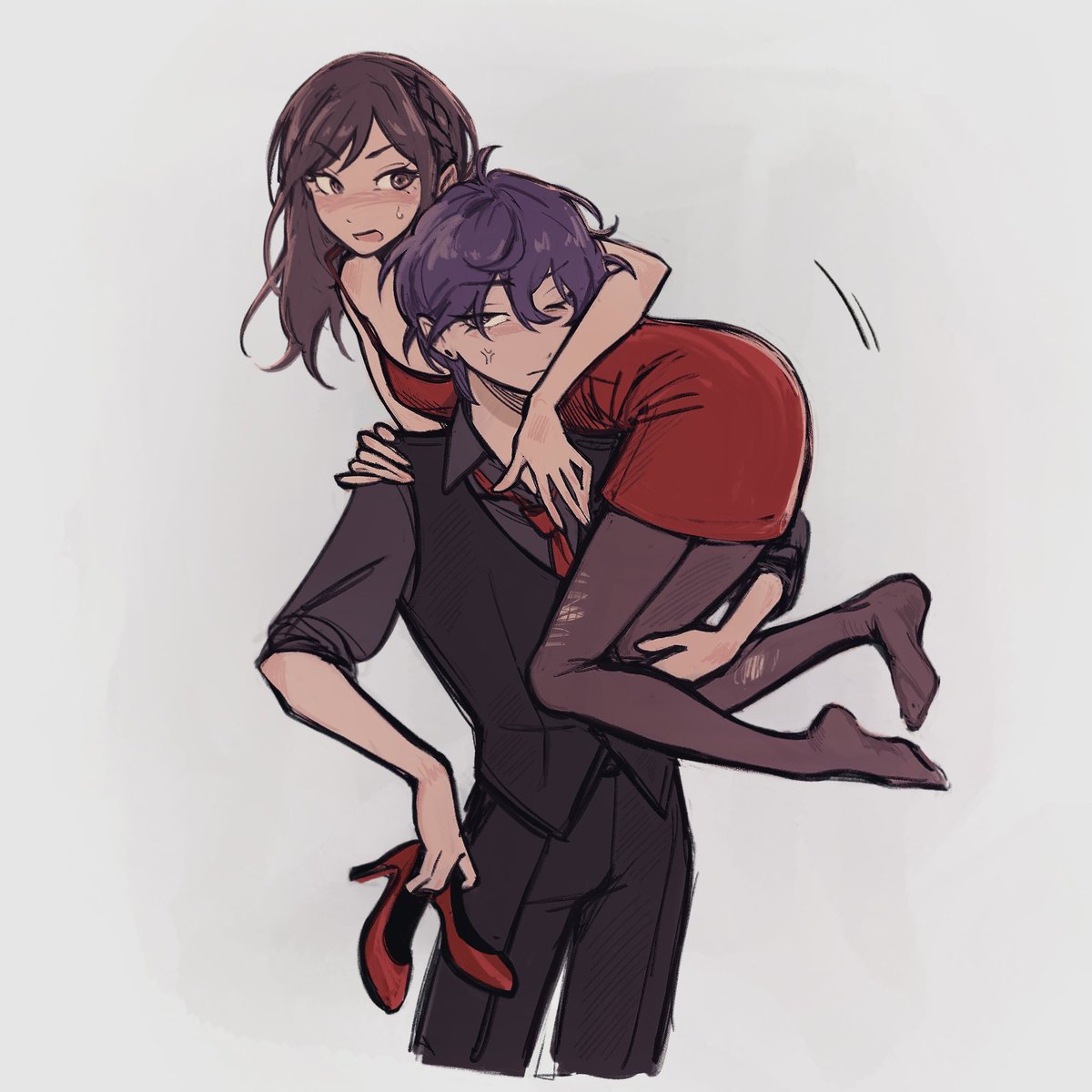 magqotq's tweet photo. ena asked mafuyu to carry her but not like this https://t.co/WlHqWA2Ole