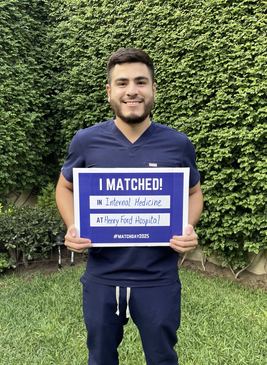 Raul Gutierrez, MD (@raulgutierrezmd) on Twitter photo A dream years in the making. Incoming PGY1 at my top choice program: Henry Ford Hospital. Grateful for all the support along the way. #Match2025
<a href="/AAPPHealth/">American Association of Peruvian Physicians (AAPP)</a> <a href="/ProjectImg/">Project IMG ™</a> <a href="/HFHIntMedRes/">Henry Ford Hospital Internal Medicine Residency</a> A dream years in the making. Incoming PGY1 at my top choice program: Henry Ford Hospital. Grateful for all the support along the way. #Match2025
<a href="/AAPPHealth/">American Association of Peruvian Physicians (AAPP)</a> <a href="/ProjectImg/">Project IMG ™</a> <a href="/HFHIntMedRes/">Henry Ford Hospital Internal Medicine Residency</a>