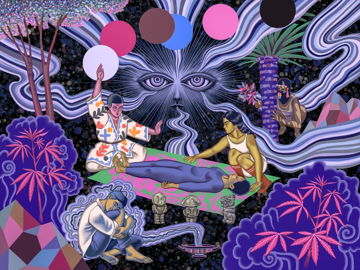 ✺ La Gran Vision ✺

Esta  obra nace del compartir experiencias con personas hermosas que nos  acompañan tanto en procesos introspectivos como en proyectos varios de  la vida, crecer en compañía, evolucionar como humanxs.

Pintura Digital en <a href="/Procreate/">Procreate</a>