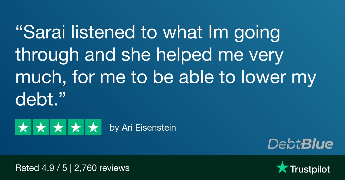 DebtBlue's tweet image. See what our clients are saying. 
 #ClientSuccess #FeedbackMatters #ClientFeedback #OurClients #ClientLove #CustomerSatisfaction #ClientExperience #ClientTestimonials #HappyClients #CustomerReviews