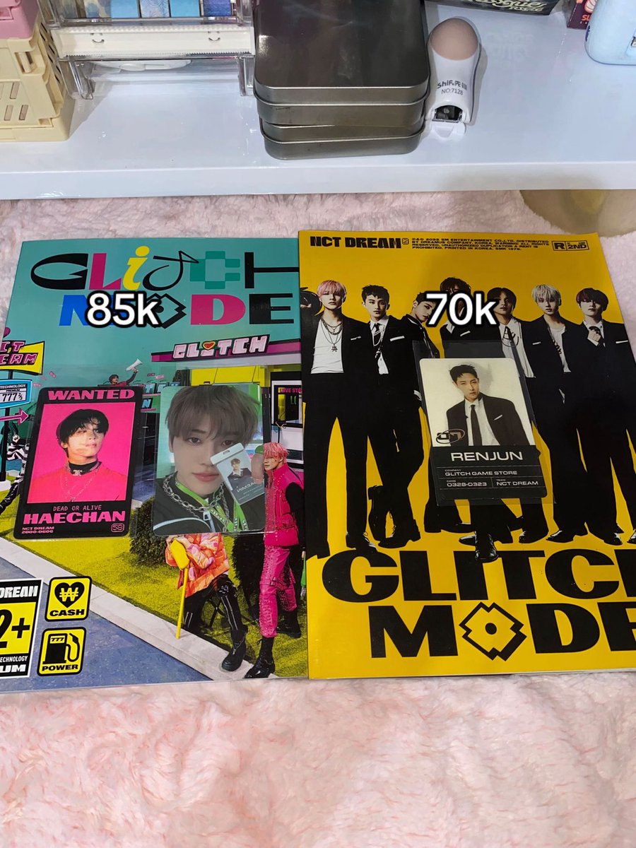 oreonekov's tweet image. Wts / want to sell

Unsealed album nct wayv glitch mode &amp;amp; universe 

• good condi, detail bisa dm
• boleh nego
• co 🍊
• ⁠inc all
📍 jawa barat

🏷️ wts nct wayv glitch mode universe pc renjun spbu jaemin name tag haechan yangyang