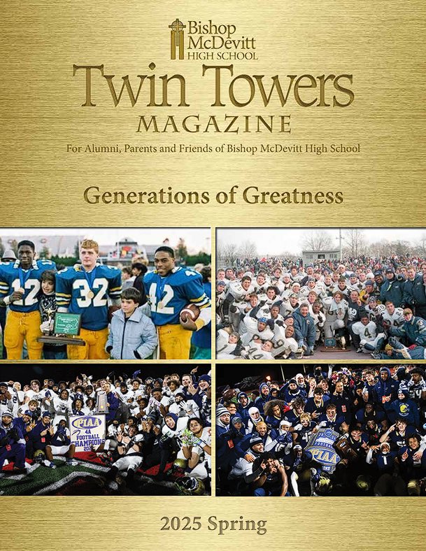 RickyWatters's tweet photo. Honored to be featured in this month’s Bishop McDevitt High School Twin Towers magazine! This publication connects alumni, parents, and friends of McDevitt, and I’m grateful to share my journey, the lessons I’ve learned, and the impact McDevitt had on me.  @bishop_mcdevitt https://t.co/CdOheIZaZj