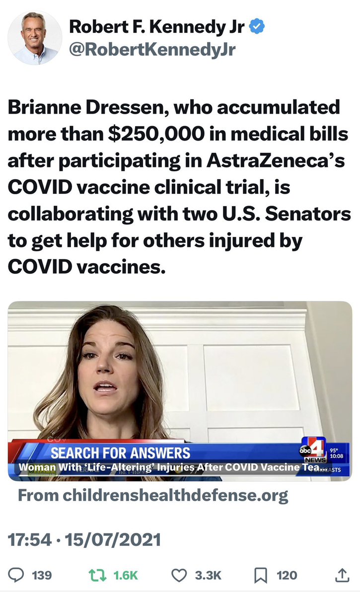 Howard Griffiths ☀️ (@howardgriffiths) on Twitter photo 🙏🏻COVID VACCINE INJURY & DEATH TRUTH. <a href="/MrsCharWright/">Charlotte Wright Vaccine Widow</a>’s husband & <a href="/AnnieWBelle/">💜Anne W. 💜💜</a>’s son 32yr old NHS Doctor Stephen Wright was 1st person to die from AstraZeneca Covid Vaccine in UK🇬🇧26th Jan 2021 AFTER <a href="/BrianneDressen/">Brianne Dressen</a> was INJURED in USA🇺🇸 AstraZeneca Covid Vaccine TRIAL. ‼️TRUTH‼️ 🙏🏻COVID VACCINE INJURY & DEATH TRUTH. <a href="/MrsCharWright/">Charlotte Wright Vaccine Widow</a>’s husband & <a href="/AnnieWBelle/">💜Anne W. 💜💜</a>’s son 32yr old NHS Doctor Stephen Wright was 1st person to die from AstraZeneca Covid Vaccine in UK🇬🇧26th Jan 2021 AFTER <a href="/BrianneDressen/">Brianne Dressen</a> was INJURED in USA🇺🇸 AstraZeneca Covid Vaccine TRIAL. ‼️TRUTH‼️