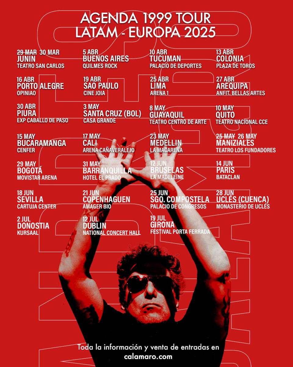 calamarooficial's tweet photo. TOUR 2025 - puntos de venta en https://t.co/k29muKoaIB https://t.co/LfpMFfOvjk