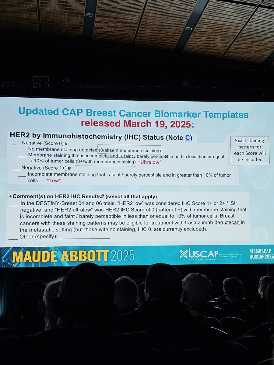 Crazy how fast pathologists have to stay on top of updates! Just this week—HER2 expression guidelines were updated and presented at #USCAP2025. Never a dull moment! #Pathology