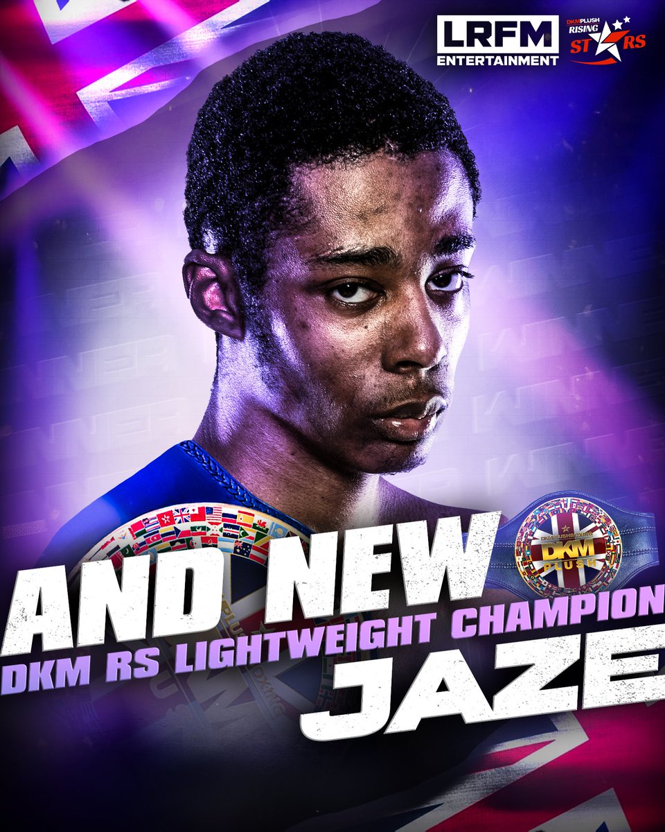 LRFM Entertainment (@lrfm_entmt) on Twitter photo ๐ ๐๐๐๐๐๐ ๐๐๐๐๐ ๐
<a href="/JAZEOFFICIAL1/">ONENONLYJAZE</a> defeats <a href="/YazzayBoxing/">Yazzay ๐ฒ๐ฆ</a> to become the new DKM RS Lightweight Champion ๐๐ฅ๐ฅ
He is now the first DKM RS DOUBLE CHAMPโผ๏ธ
#JazeYazzay | #DKMRisingStars2 | <a href="/DKMRisingStars/">DKM Rising Stars</a> | #LRFM | <a href="/LRFM_Entmt/">LRFM Entertainment</a> ๐ ๐๐๐๐๐๐ ๐๐๐๐๐ ๐
<a href="/JAZEOFFICIAL1/">ONENONLYJAZE</a> defeats <a href="/YazzayBoxing/">Yazzay ๐ฒ๐ฆ</a> to become the new DKM RS Lightweight Champion ๐๐ฅ๐ฅ
He is now the first DKM RS DOUBLE CHAMPโผ๏ธ
#JazeYazzay | #DKMRisingStars2 | <a href="/DKMRisingStars/">DKM Rising Stars</a> | #LRFM | <a href="/LRFM_Entmt/">LRFM Entertainment</a>