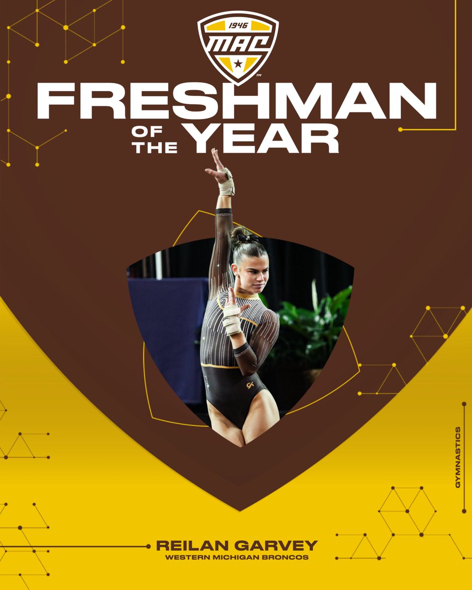 MACtion (@macsports) on Twitter photo 🤸♀️ Freshman of the Year 🤸♀️
Western Michigan’s Reilan Garvey has been named 2025 MAC Freshman of the Year! 🐎
<a href="/WMU_Gymnastics/">Western Michigan Gymnastics</a> | #MACtion 🤸♀️ Freshman of the Year 🤸♀️
Western Michigan’s Reilan Garvey has been named 2025 MAC Freshman of the Year! 🐎
<a href="/WMU_Gymnastics/">Western Michigan Gymnastics</a> | #MACtion